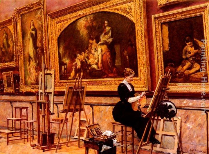 Louis Beroud Au Musee Du Louvre - Les Murillo